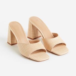 NWT H&M Straw Heels